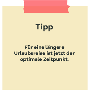 Tipp zur SSW20 - lange Urlaubsreise