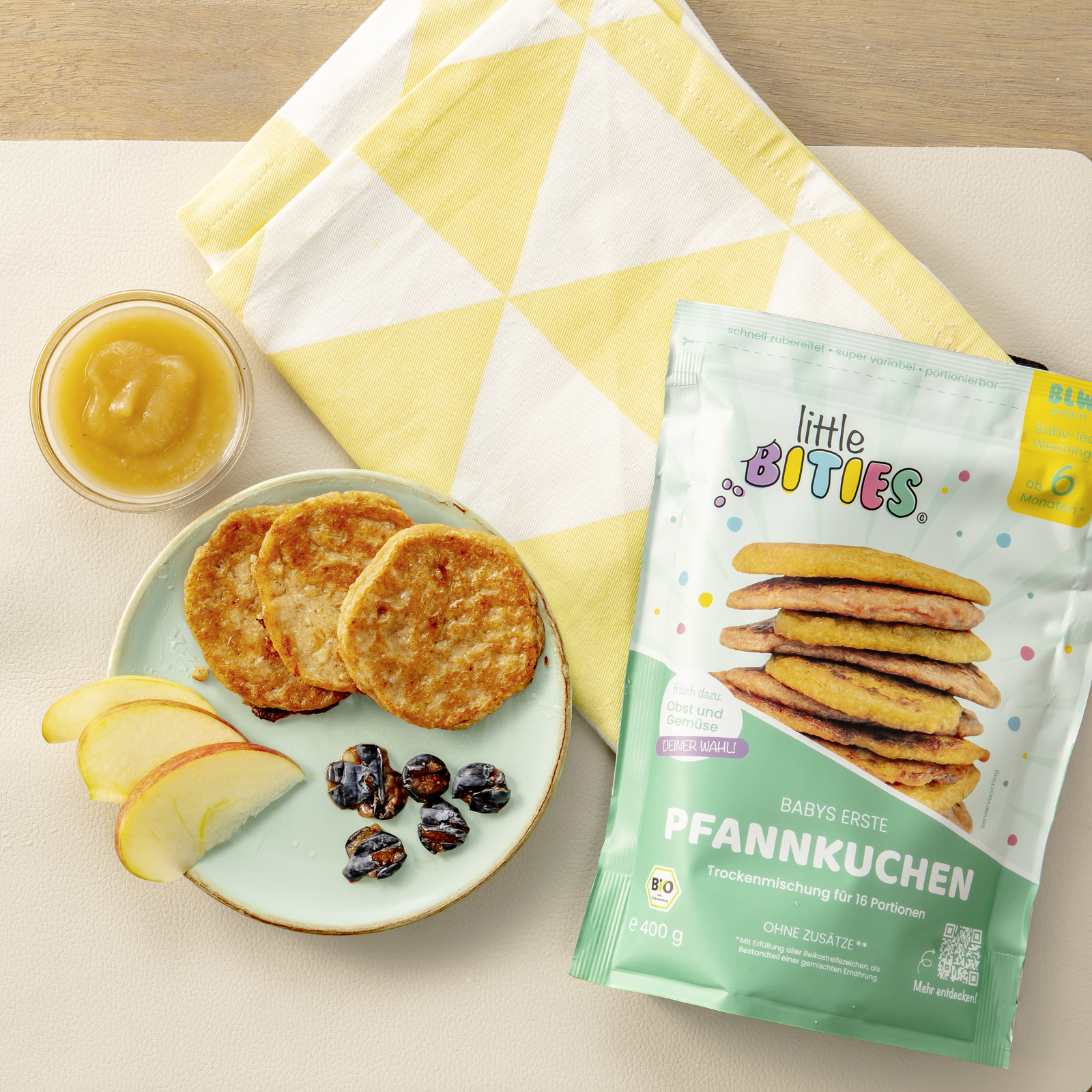 Pfannkuchen mit Beilagen fürs BLW