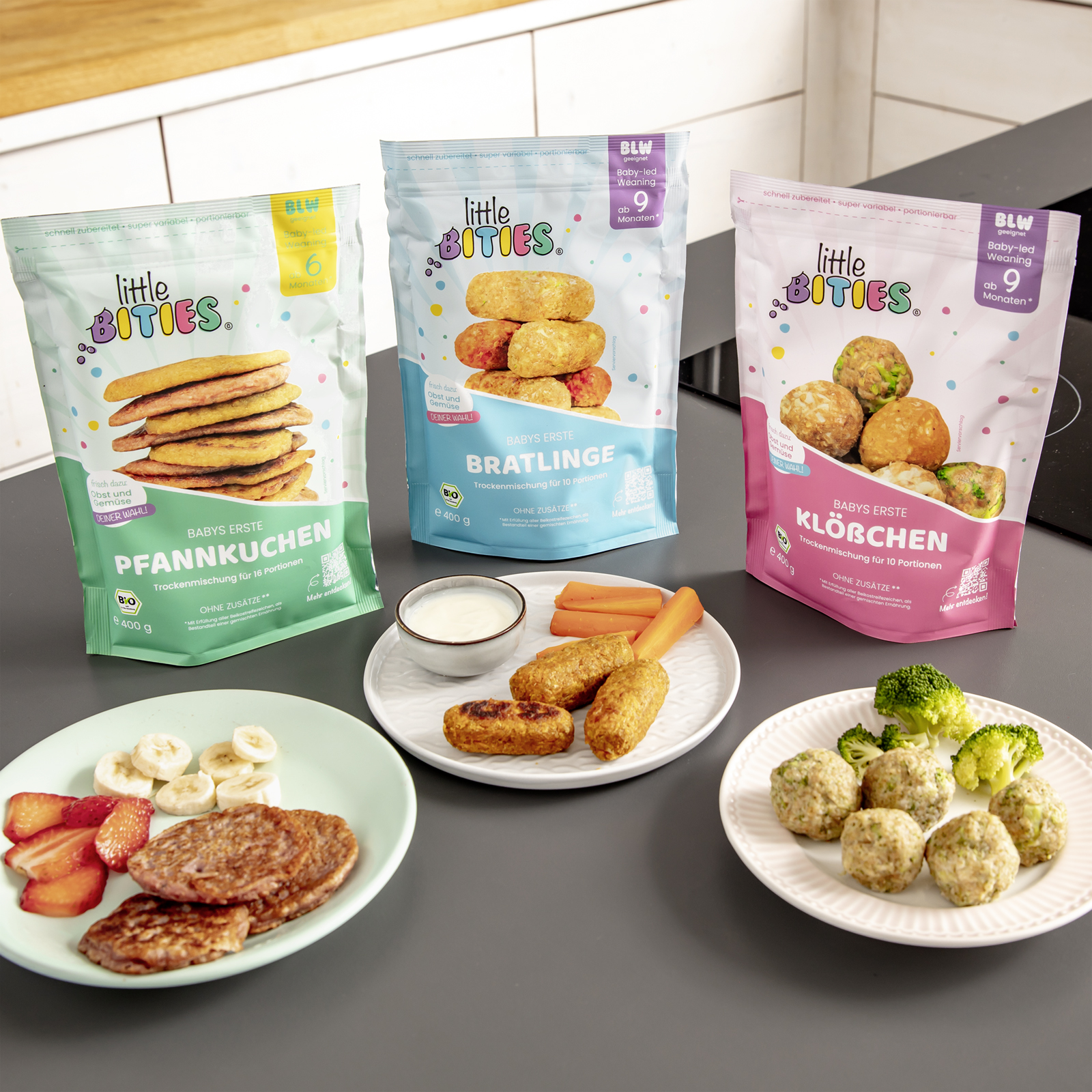 Große Auswahl an Trockenmischungen fürs Baby-led weaning
