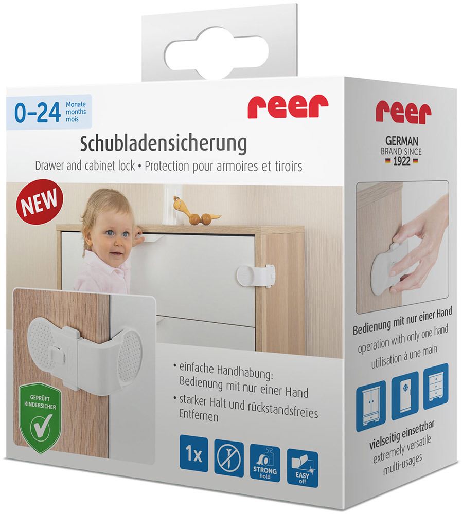 Reer Schrank- und Schubladensicherungen: Zuverlässiger Schutz für Kinder -  jetzt zum besten Preis!